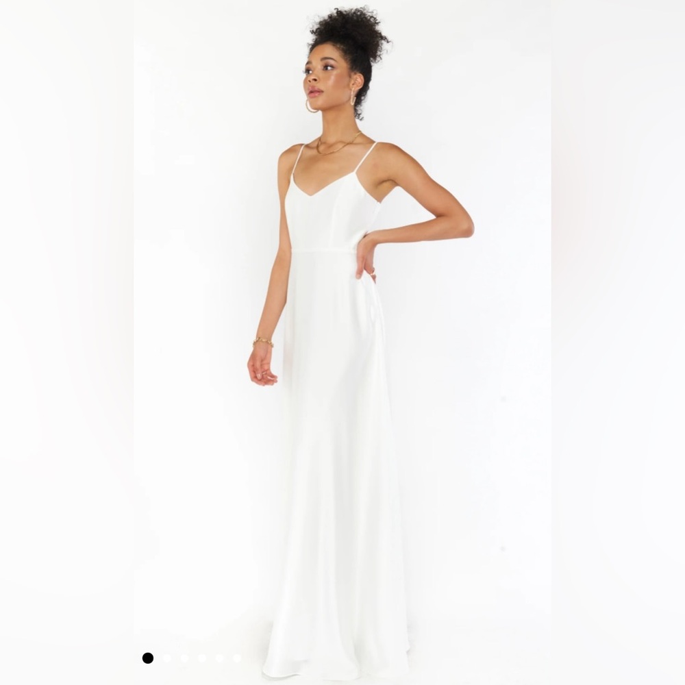 Show me your mumu faith maxi dress in ivory size small